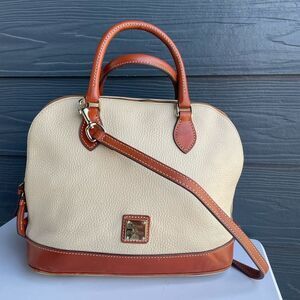 DOONEY & BOURKE Ivory Bone Boston Dome Satchel Dillen Tote Handbag